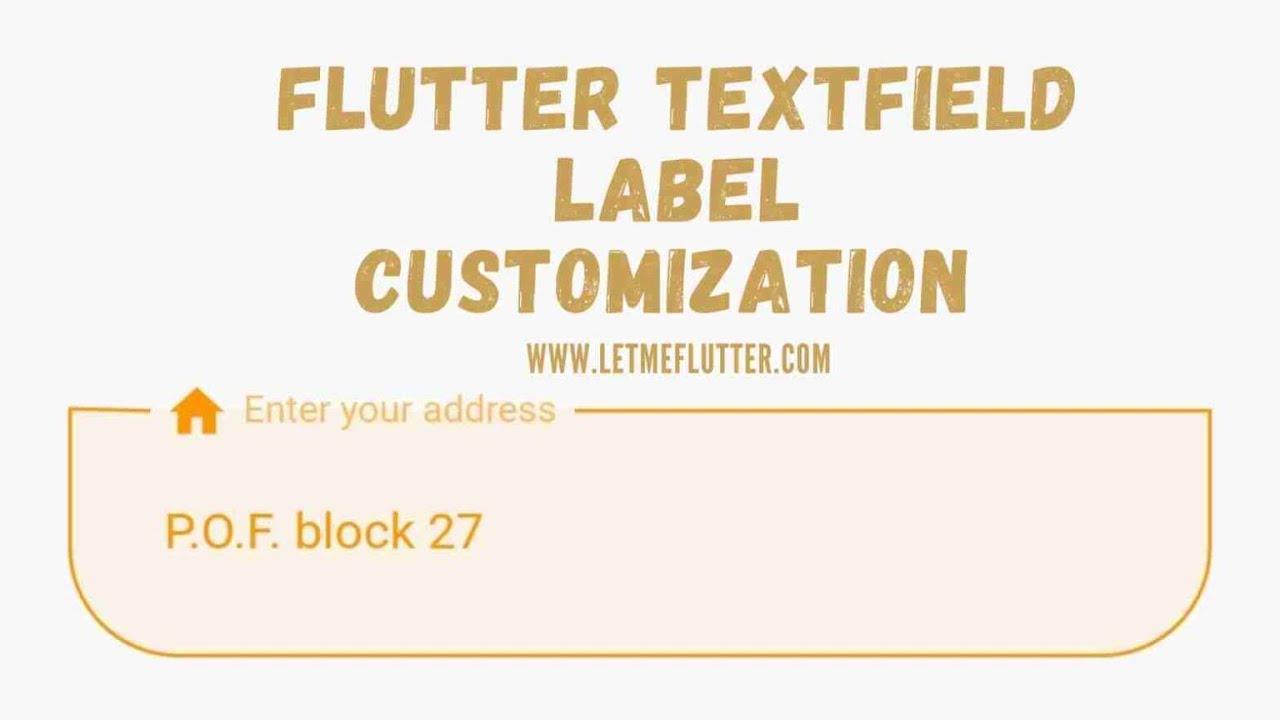 'Video thumbnail for Flutter Textfield Label Customization | Flutter Tutorial | Flutter For beginners'