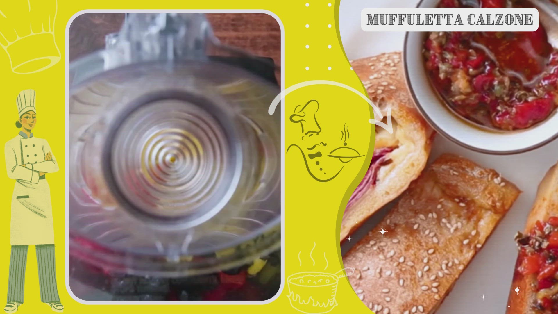 Video thumbnail for Muffuletta Calzone