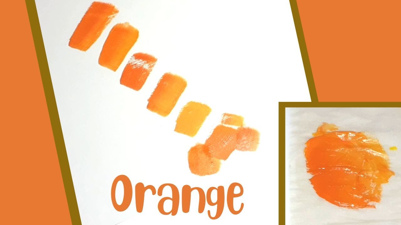 Video thumbnail for How To Make Bright Orange Color in Acrylic Paints