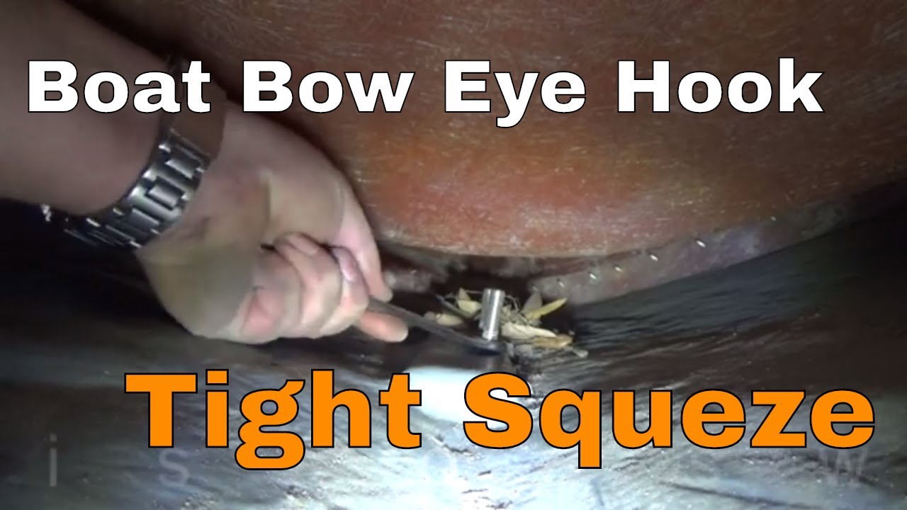 Video thumbnail for Repairing Bow Eye Hook On Boat EP #25 || Bayliner Bowrider 175