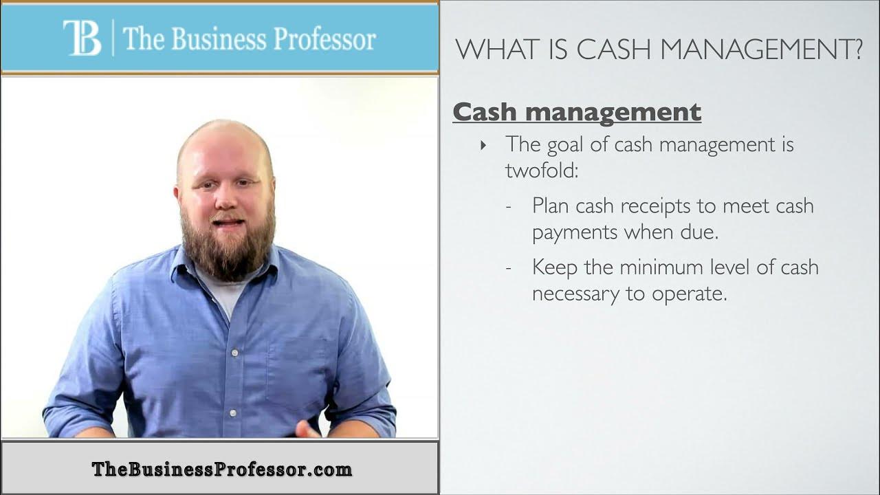 Video thumbnail for Cash Management - Financial Accounting