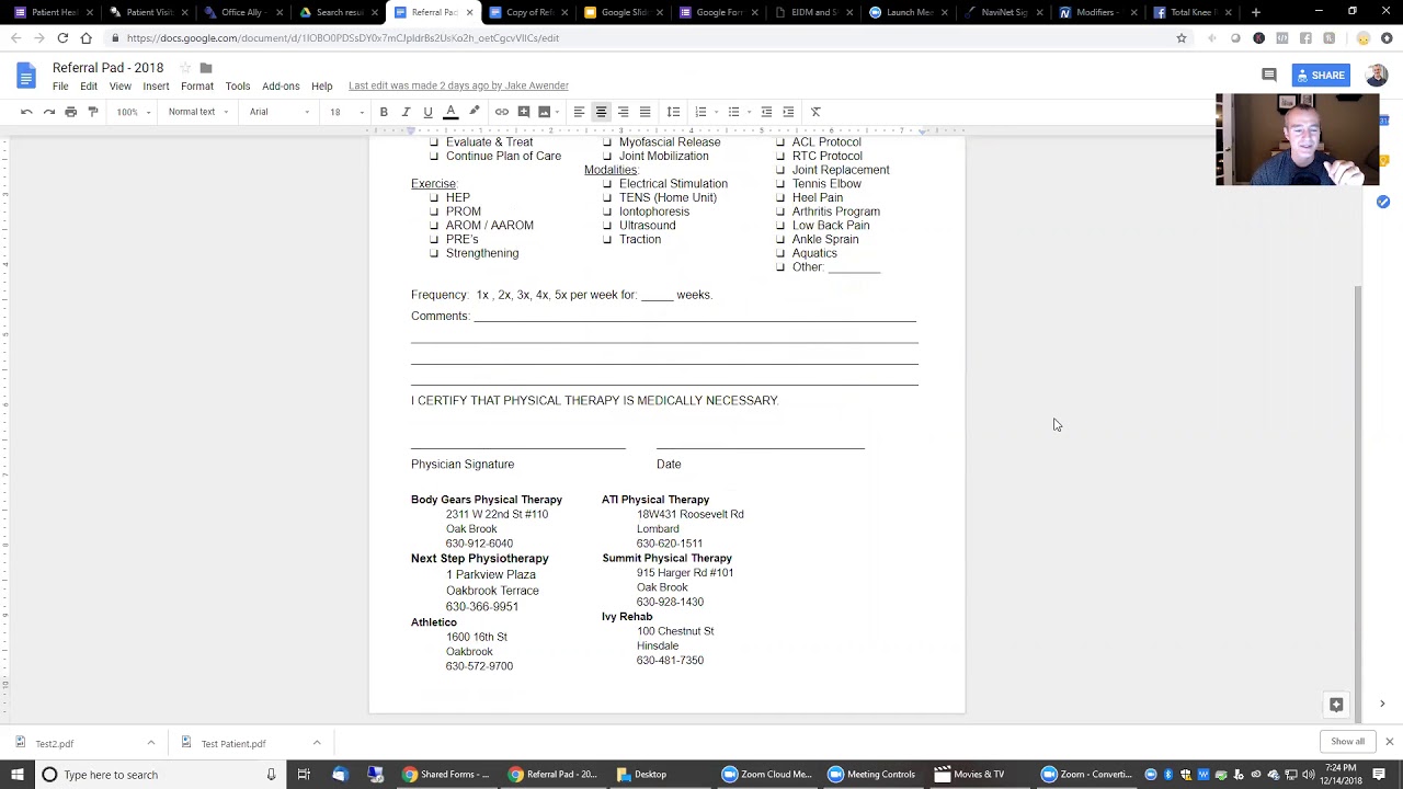 Video thumbnail for Physical Therapy Private Practice Referral Pad
