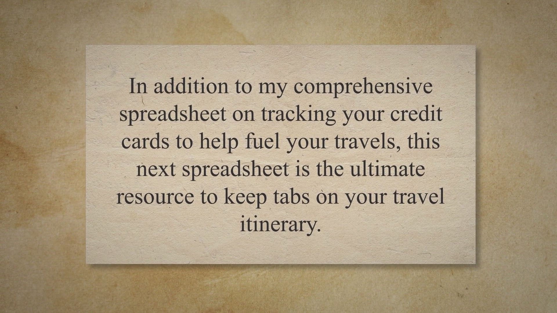 Video thumbnail for The Ultimate Travel And Vacation Itinerary Planning Spreadsheet