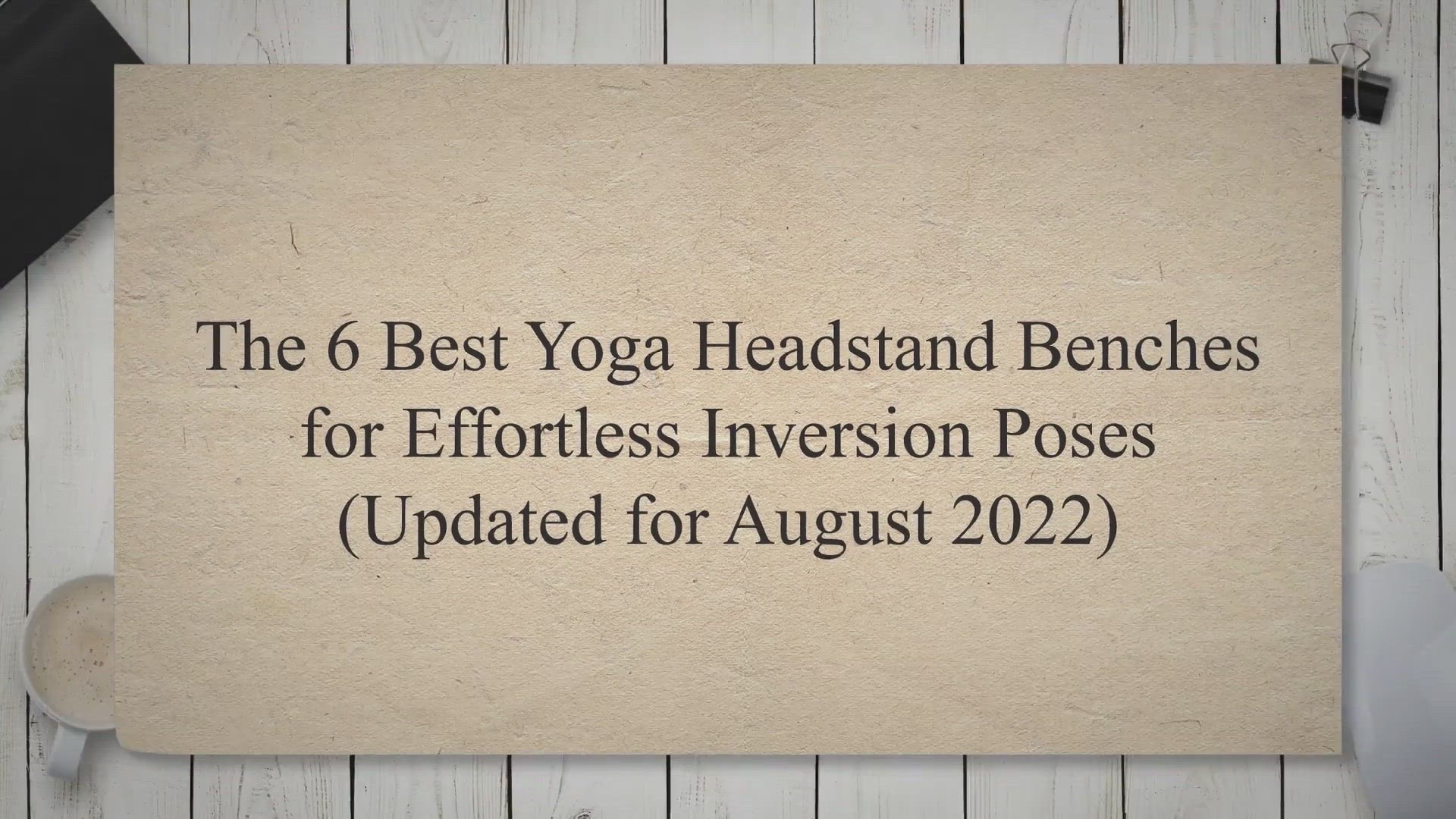Video thumbnail for 6 Best Yoga Headstand Benches For Easy Inversion Poses