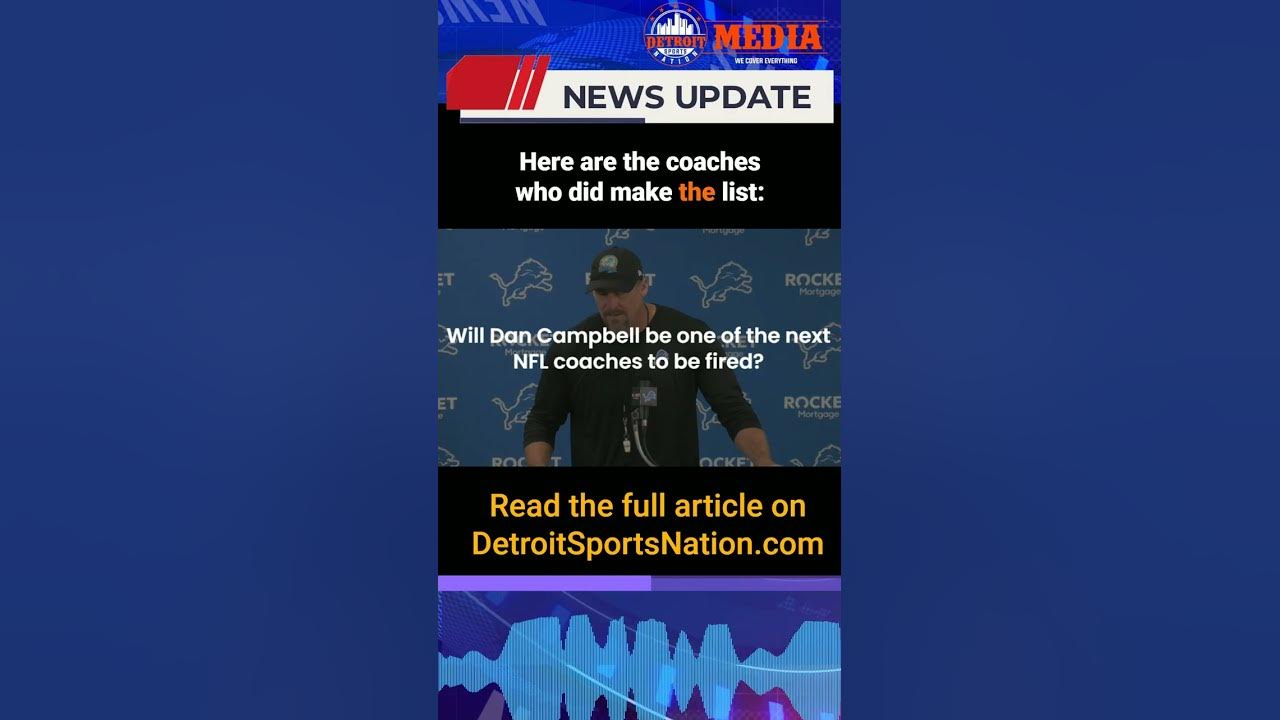 Video thumbnail for Is Dan Campbell one of the most-fireable NFL head coaches