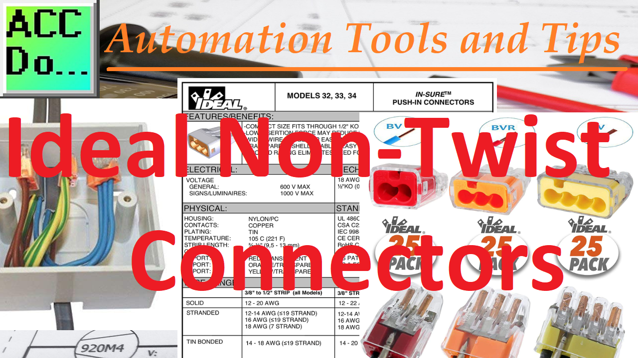 'Video thumbnail for Automation Tools - Ideal Non-Twist Connectors'