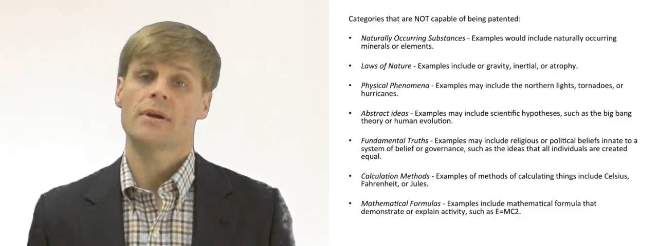 'Video thumbnail for Patentable Subject Matter for a Utility Patent'