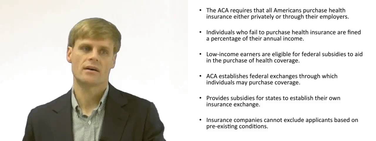 'Video thumbnail for The Affordable Care Act'