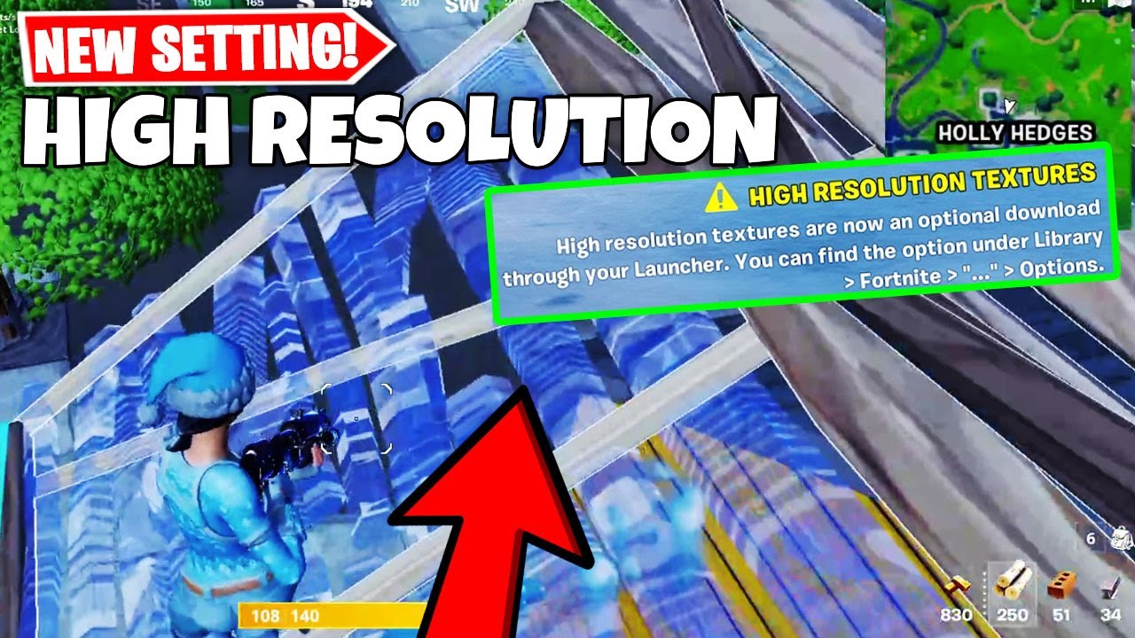 Video thumbnail for How To Download High Resolution Textures Fortnite