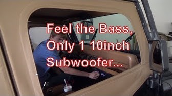 Video thumbnail for Can One Pioneer 10-inch Sub Rock A Jeep, Yes It Can  || Jeep Mods E02
