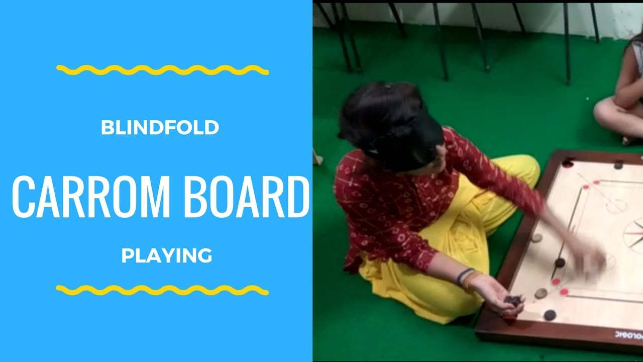 'Video thumbnail for Blindfold Carrom Board Playing - Midbrain Activation Technique'