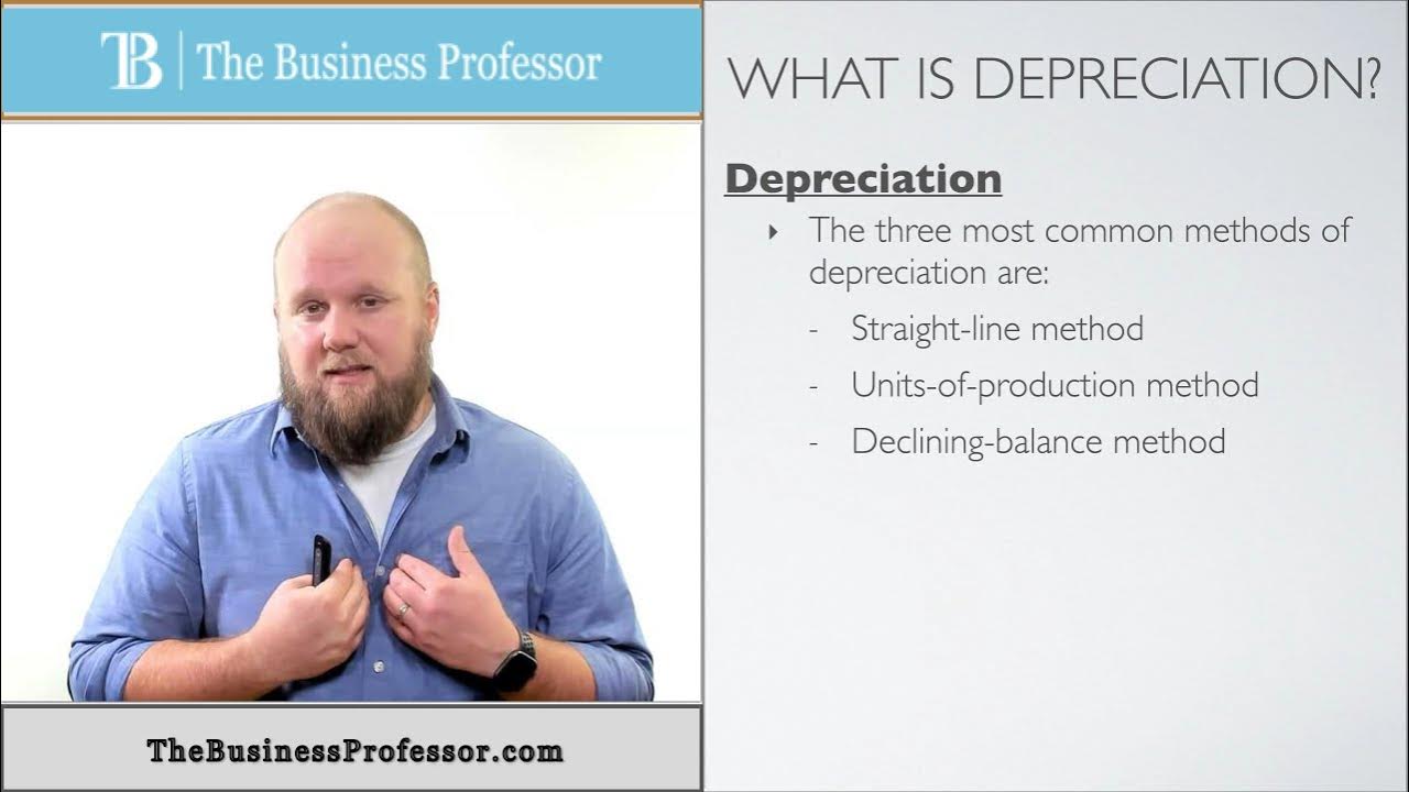Video thumbnail for Depreciation of Long-Term Assets - Financial Accounting