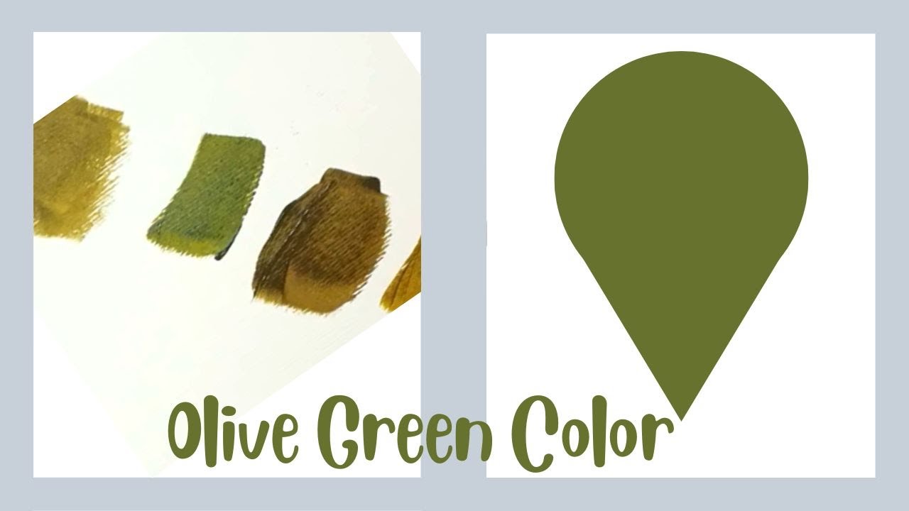 Video thumbnail for How To Easily Make Olive Green Color & Military Olive Green in Acrylic or Oil Paints