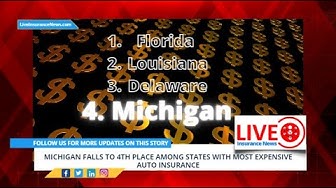 'Video thumbnail for Spanish Version - Michigan falls to 4th place among states with most expensive auto insurance'