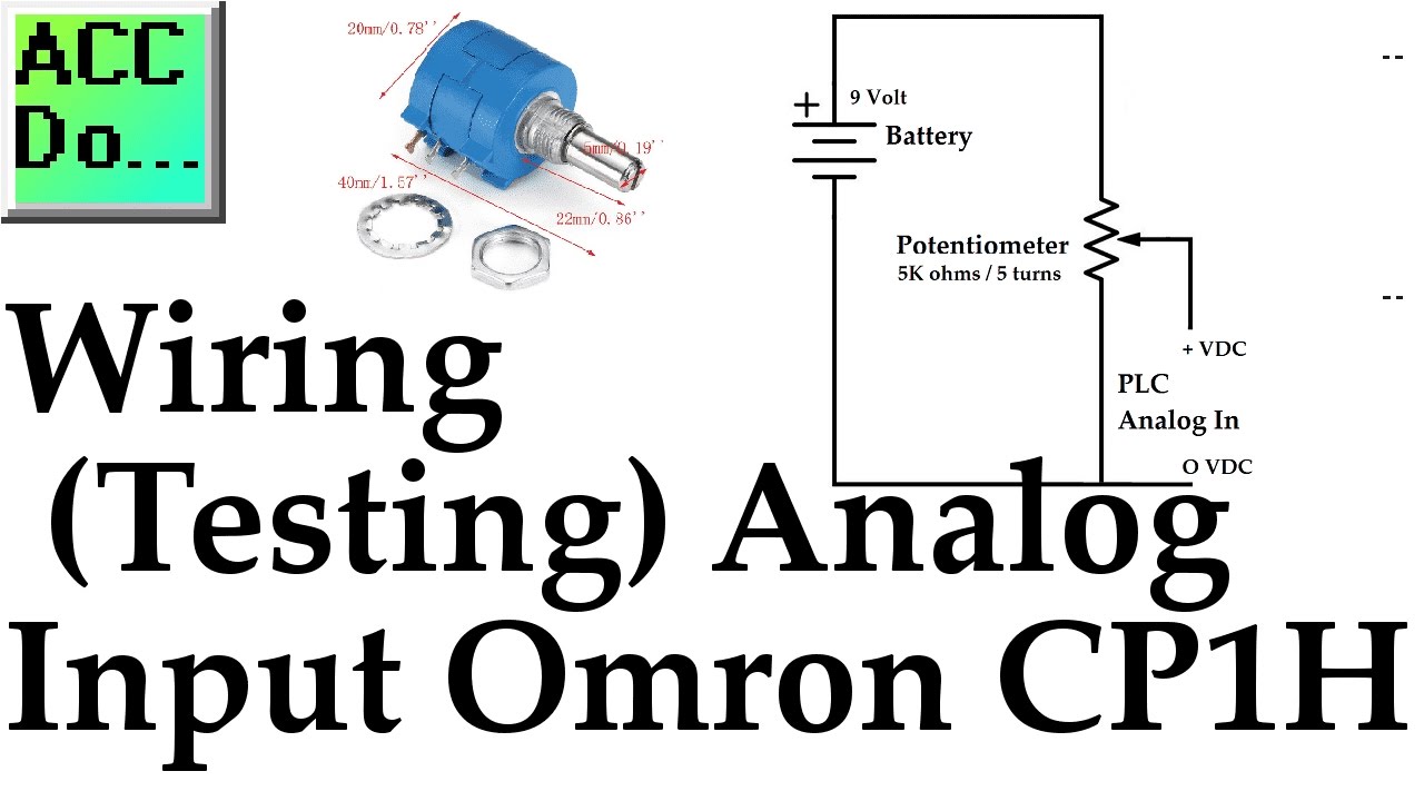 'Video thumbnail for Wiring Testing Analog PLC Input Omron CP1H'