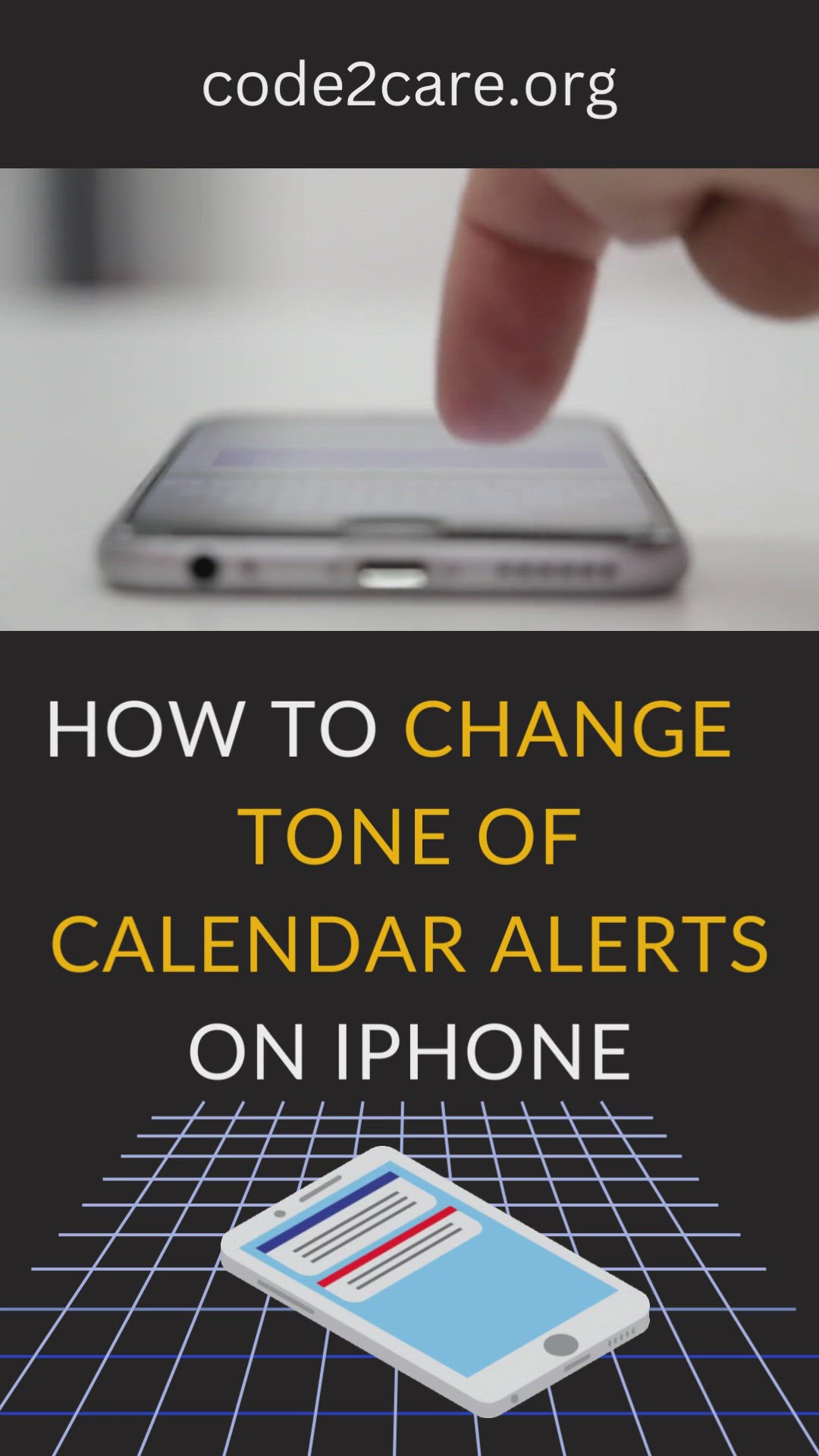'Video thumbnail for How to Change tone of Calendar Alerts on iPhone'
