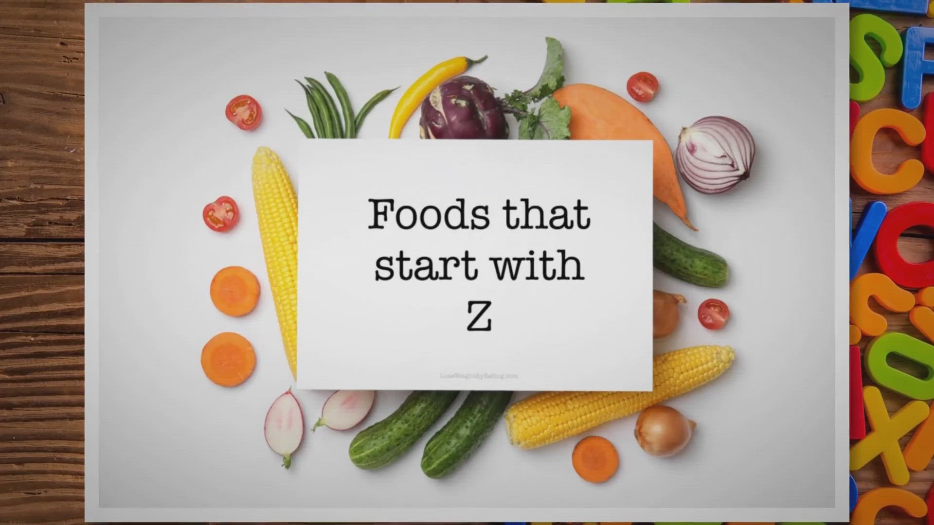 Video thumbnail for Food that Start With Z