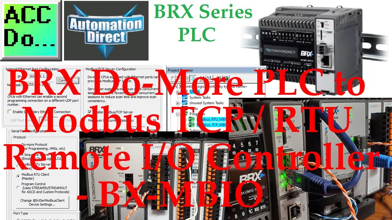 'Video thumbnail for BRX Do-More PLC to Modbus Remote IO Controller BX-MBIO'