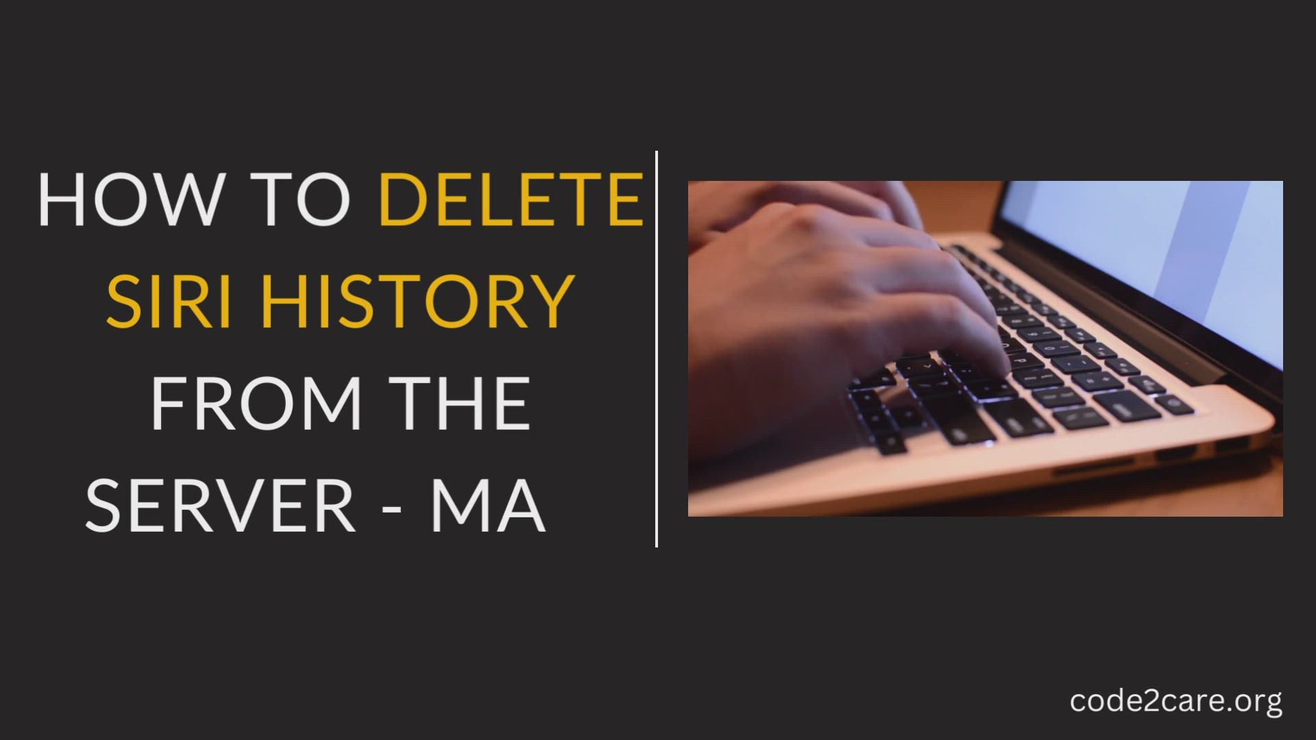 'Video thumbnail for How to delete Siri History from the server - Mac'