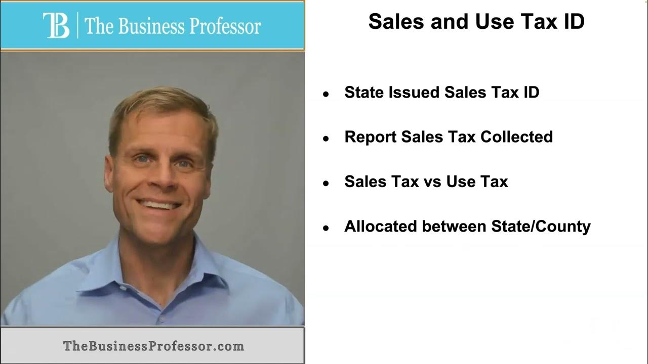 'Video thumbnail for Sales and Use Tax Identification'