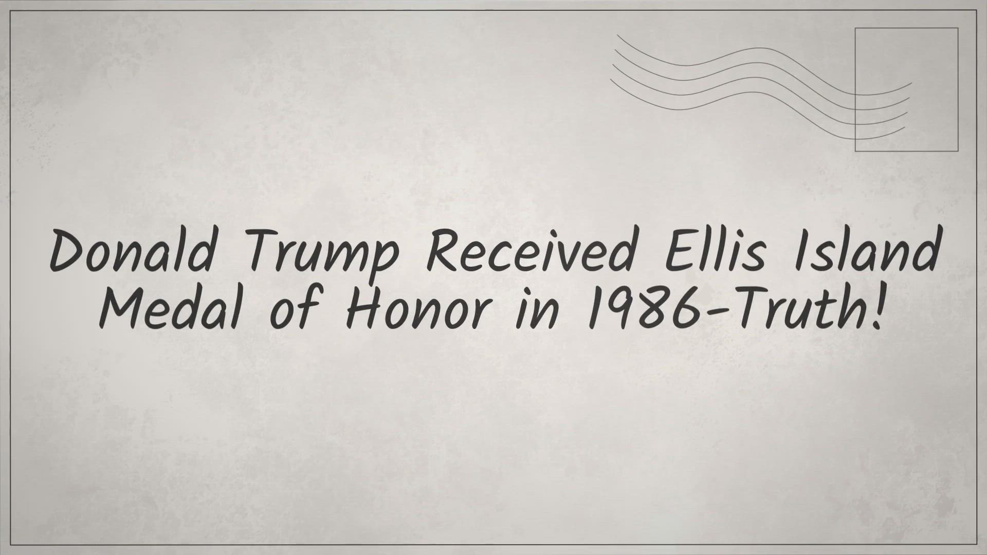 'Video thumbnail for Donald Trump Received Ellis Island Medal of Honor in 1986-Truth!'