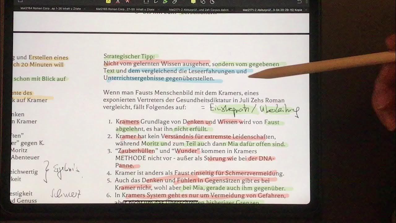 Video thumbnail for Abiturprüfung: Vergleich Goethe, „Faust“ und Zeh, „Corpus delicti“