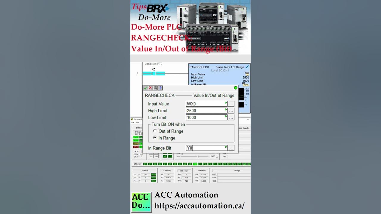 'Video thumbnail for Optimizing Your Control System with Do-More PLC RANGECHECK: Managing Value In/Out of Range'