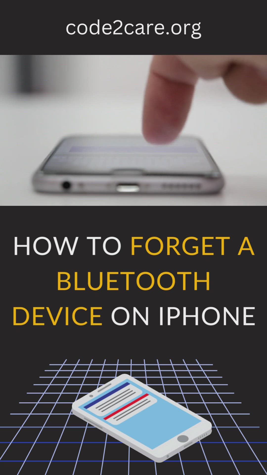 'Video thumbnail for How to forget a bluetooth device on iPhone'