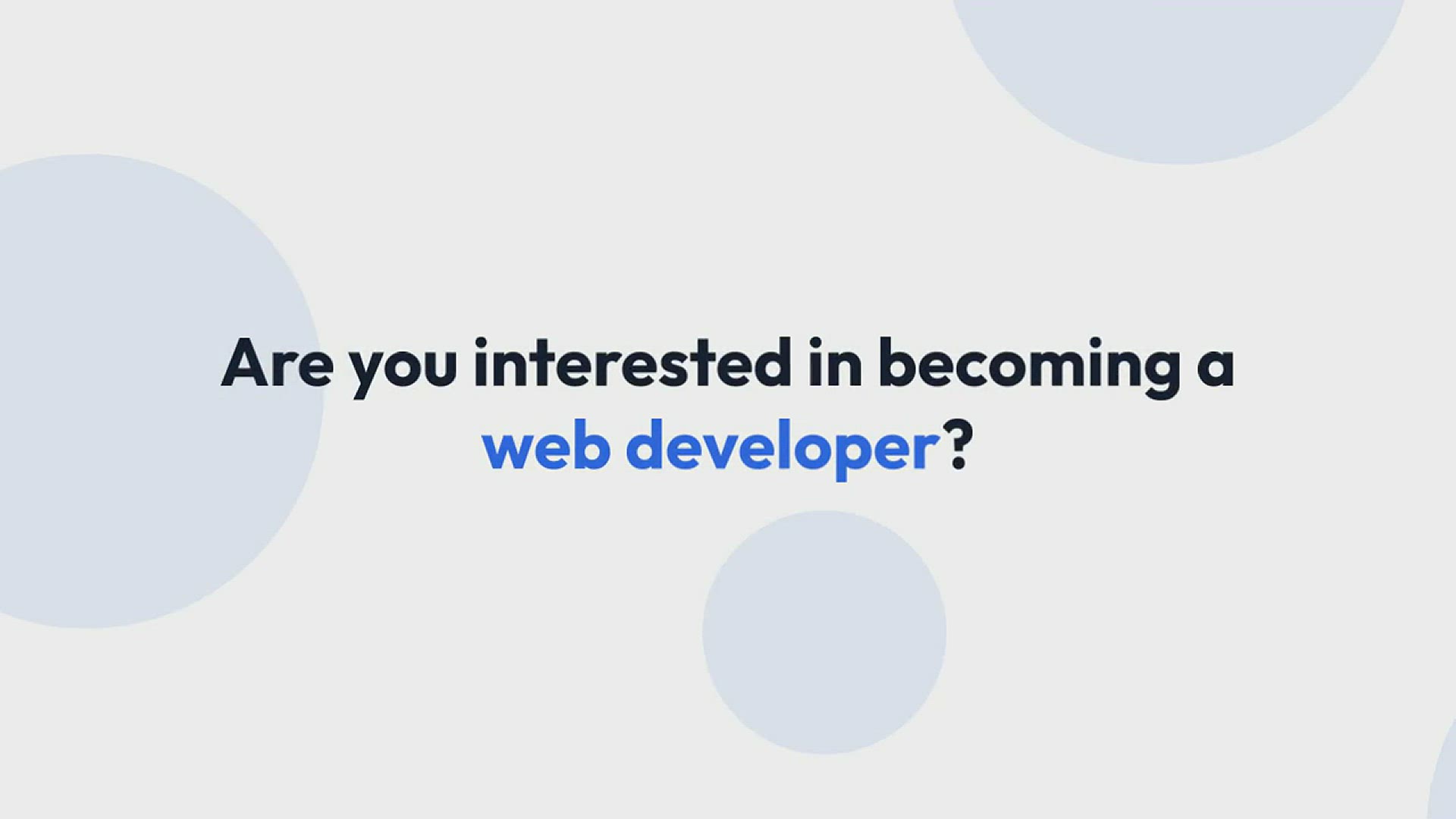'Video thumbnail for The Best Way to Learn Web Development in 2023: The Ultimate Guide'