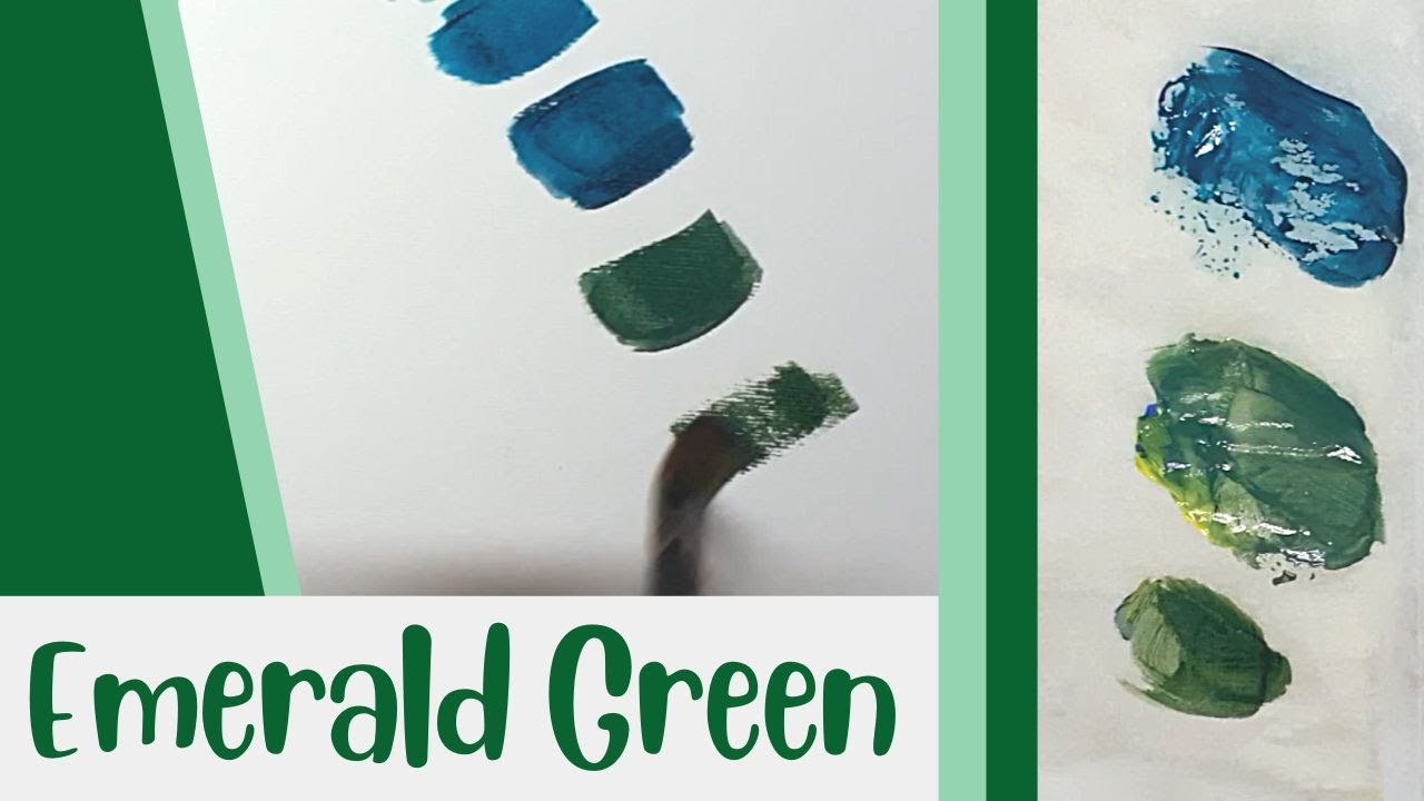 Video thumbnail for How To Make Emerald Green Acrylic Paint With Primary Colors
