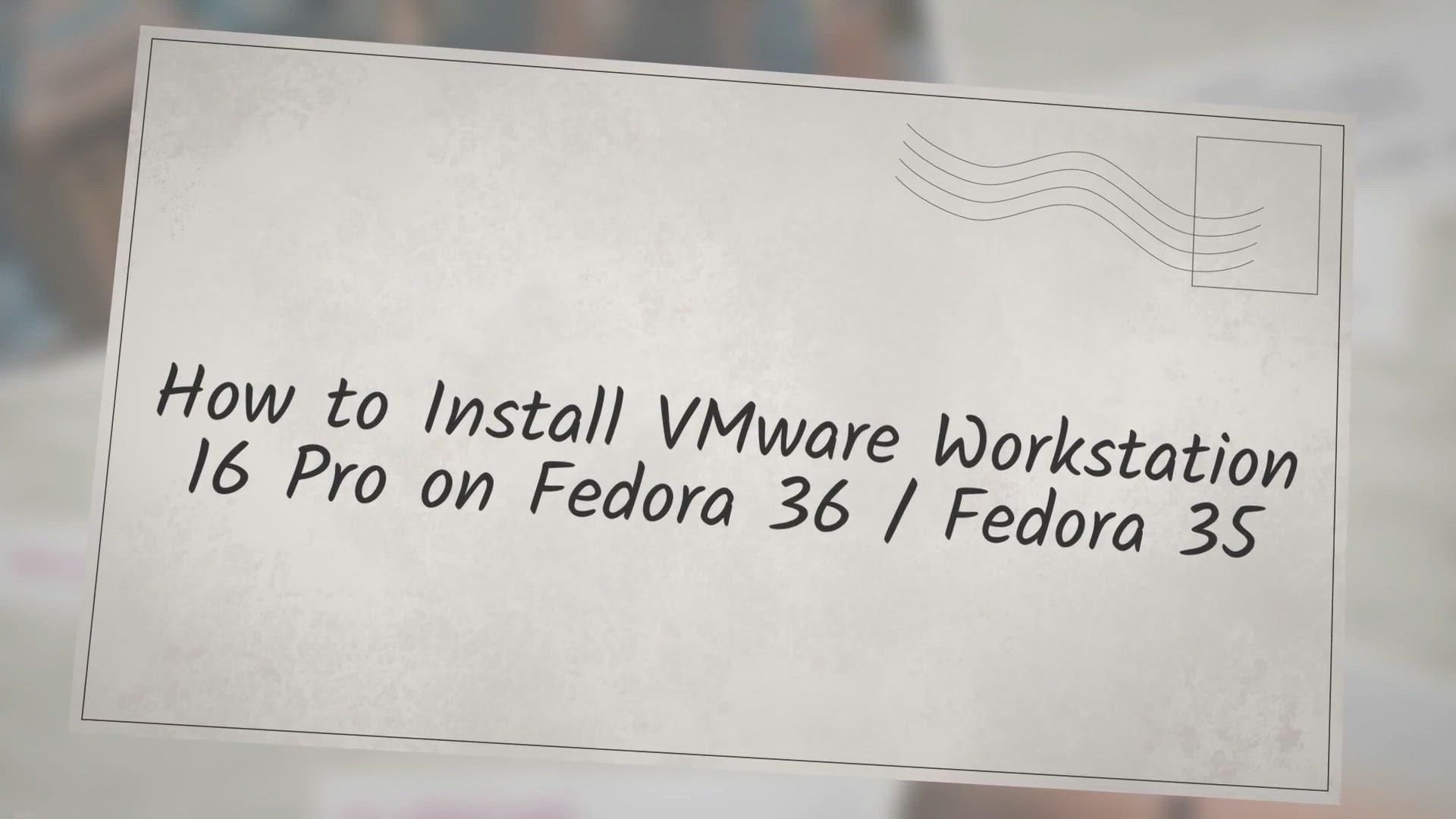 Video thumbnail for How to Install VMware Workstation 16 Pro on Fedora 36 / Fedora 35
