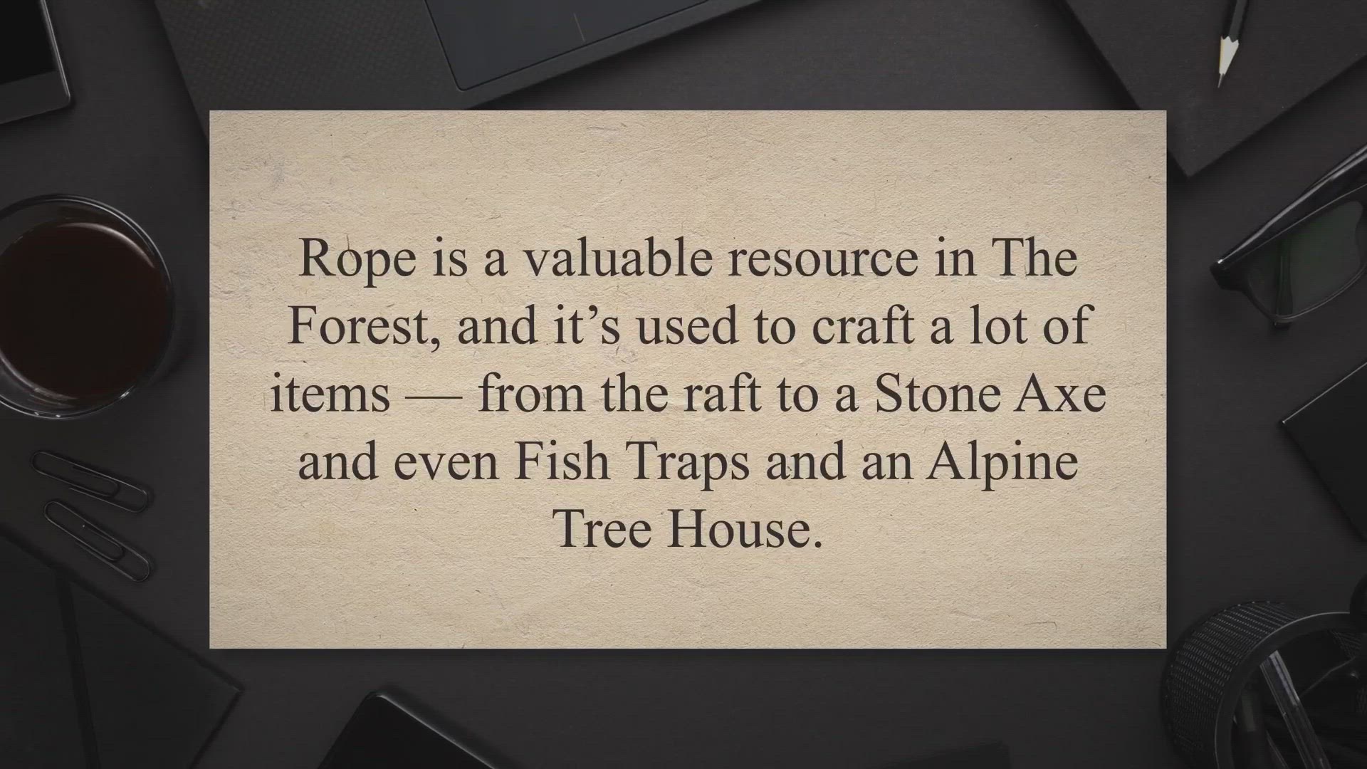'Video thumbnail for How to Make Rope in The Forest - NeuralGamer'