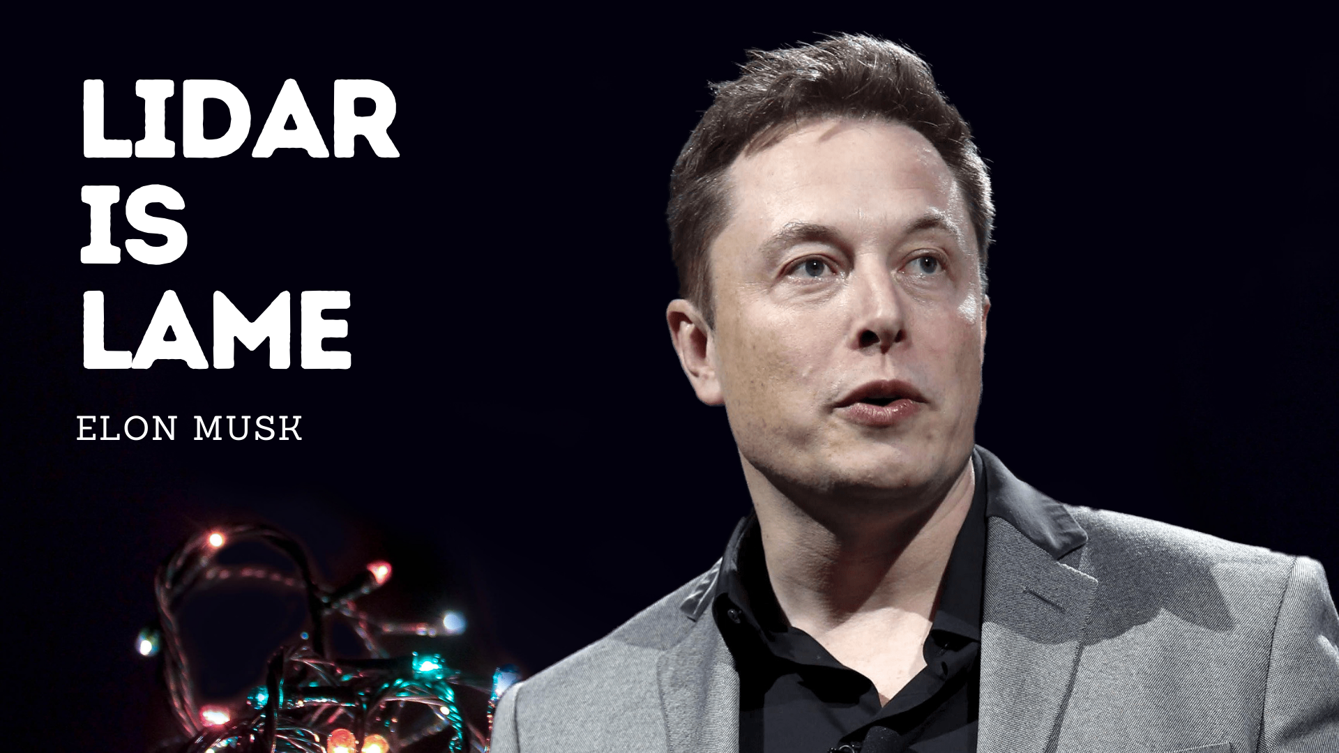 'Video thumbnail for LiDAR is Lame - Elon Musk'