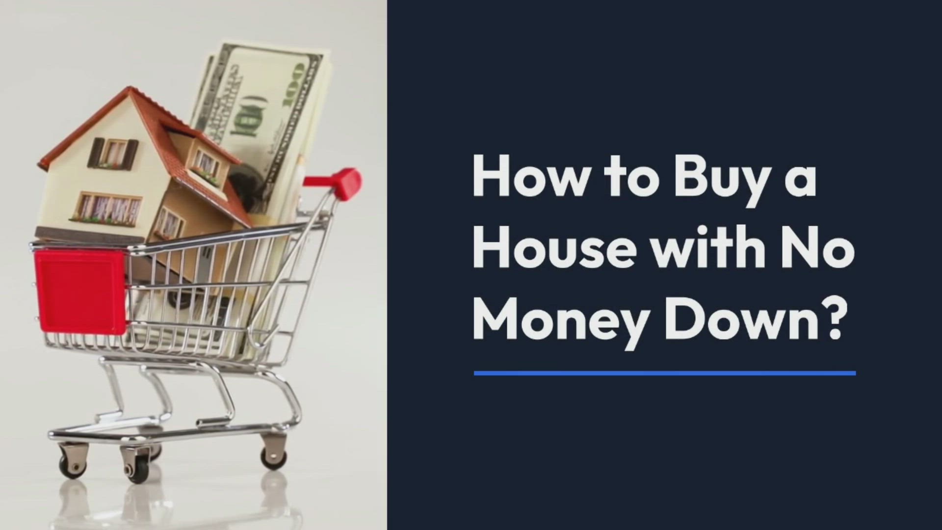 'Video thumbnail for How to Buy a House with No Money '
