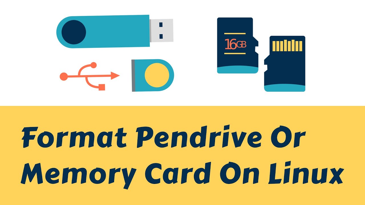 Video thumbnail for How to format pendrive or memory card on Linux