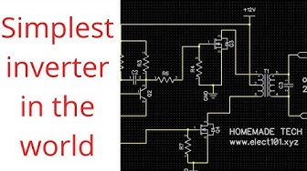 Video thumbnail for simple and small inverter circuit | small inverter circuit | 12v to 230v inverter circuit
