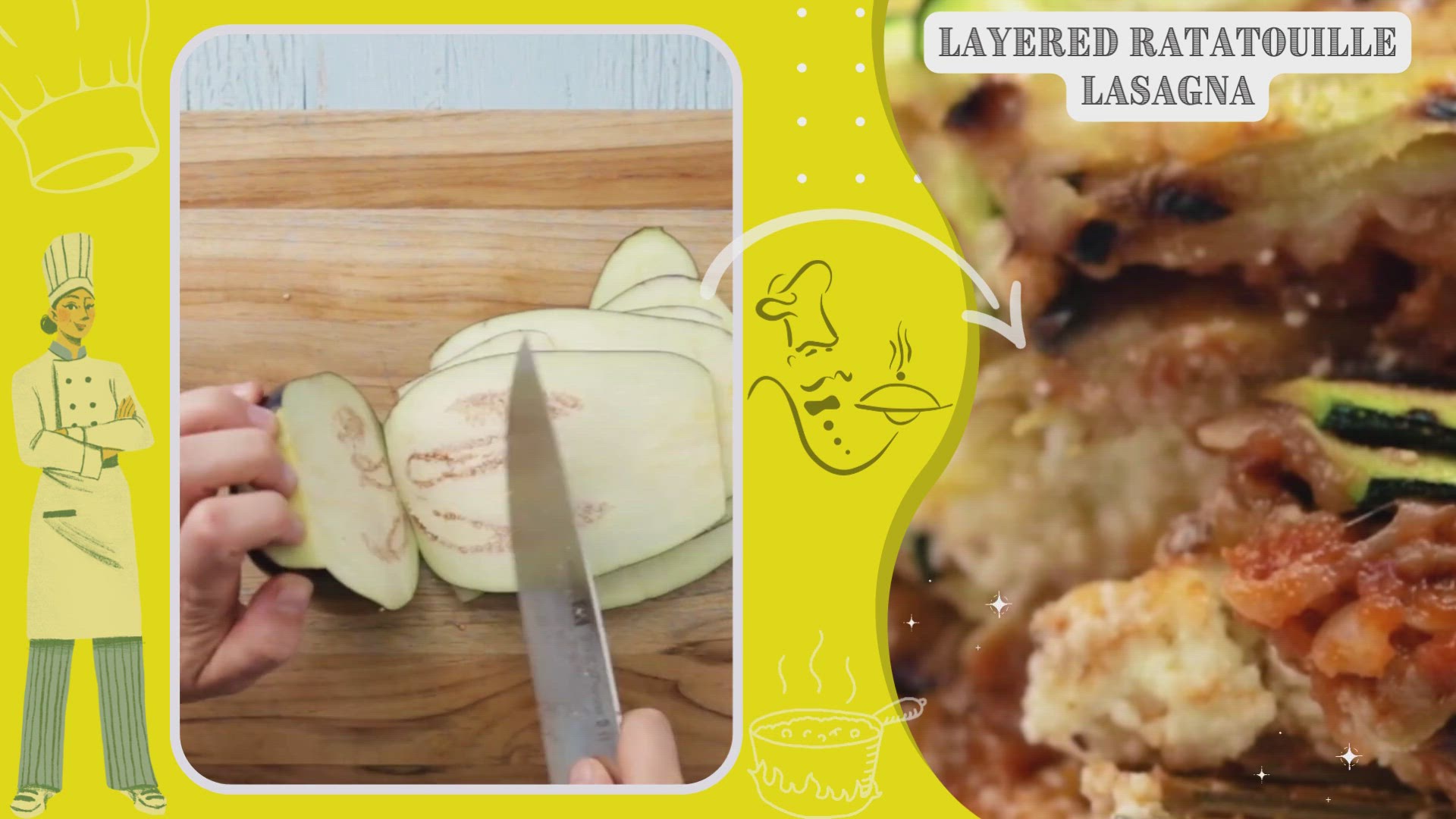 Video thumbnail for Layered Ratatouille Lasagna