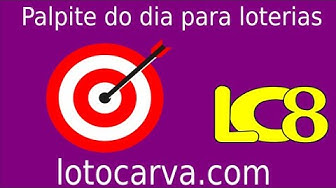Video thumbnail for Palpite do dia - loterias Caixa | lotocarva.com