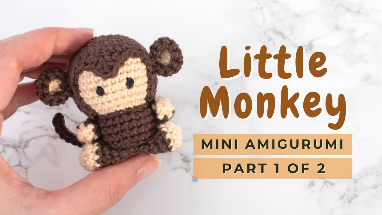 Video thumbnail for How to Crochet Monkey | Quick little monkey amigurumi tutorial free pattern PART 1