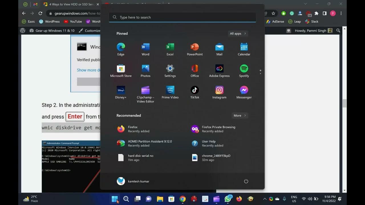 'Video thumbnail for How to View Hard Disk Serial Number in Windows 11 or 10?'