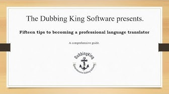 'Video thumbnail for 15 Tips To Becoming A Professional Language Translator (Case Study)'