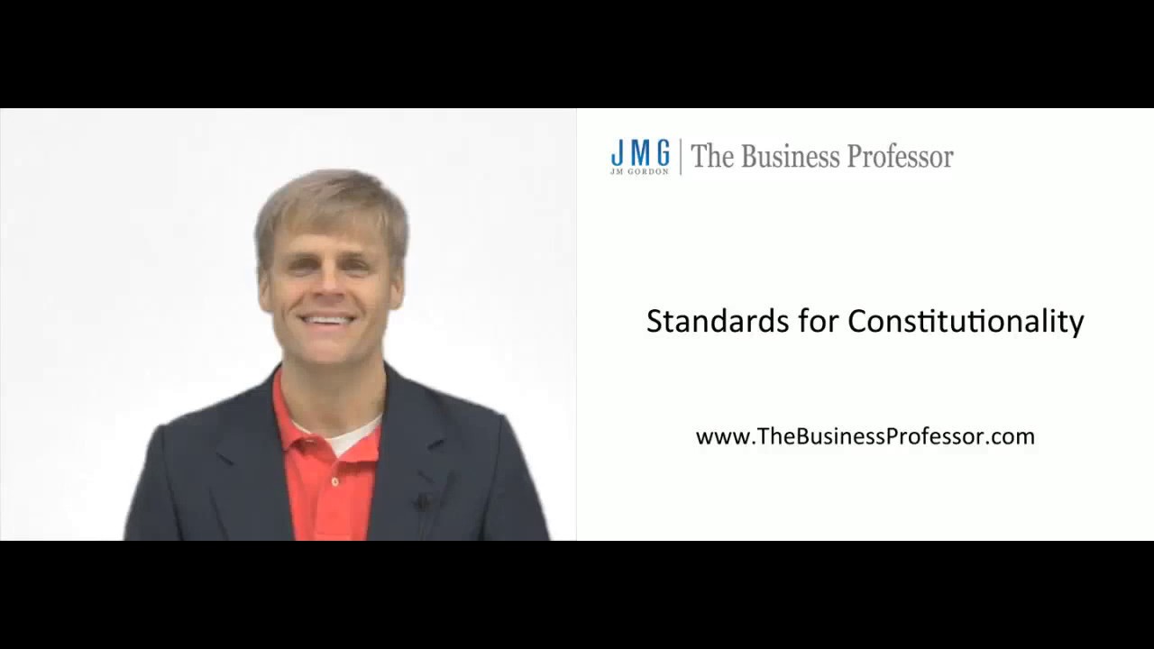 'Video thumbnail for Standards of Constitutional Review'