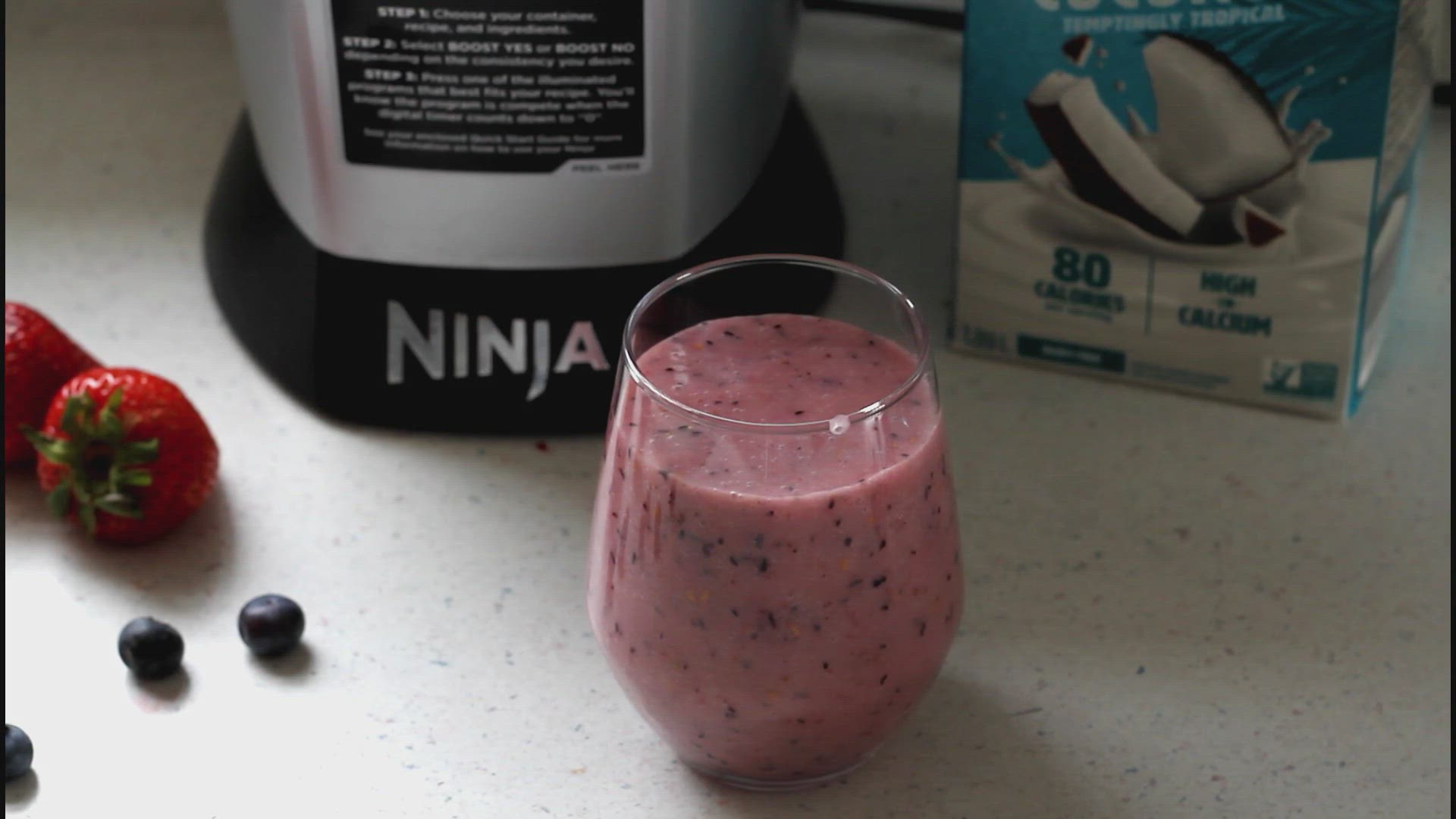 Video thumbnail for Mixed Triple Berry Smoothie