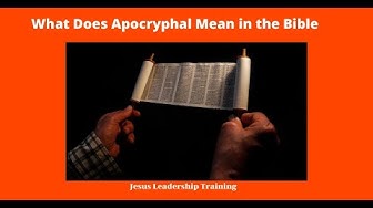 Video thumbnail for Lesson on the Apocrypha