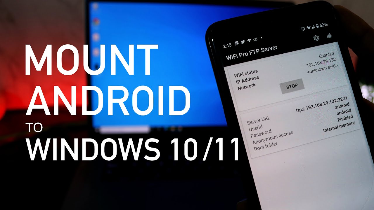 Video thumbnail for How To Mount Android Storage As Drive On Windows 10/11 PC