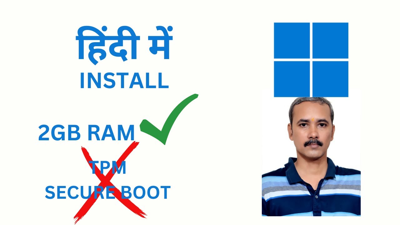 'Video thumbnail for How to Install Windows 11 on 2GB RAM without TPM and Secure Boot?'