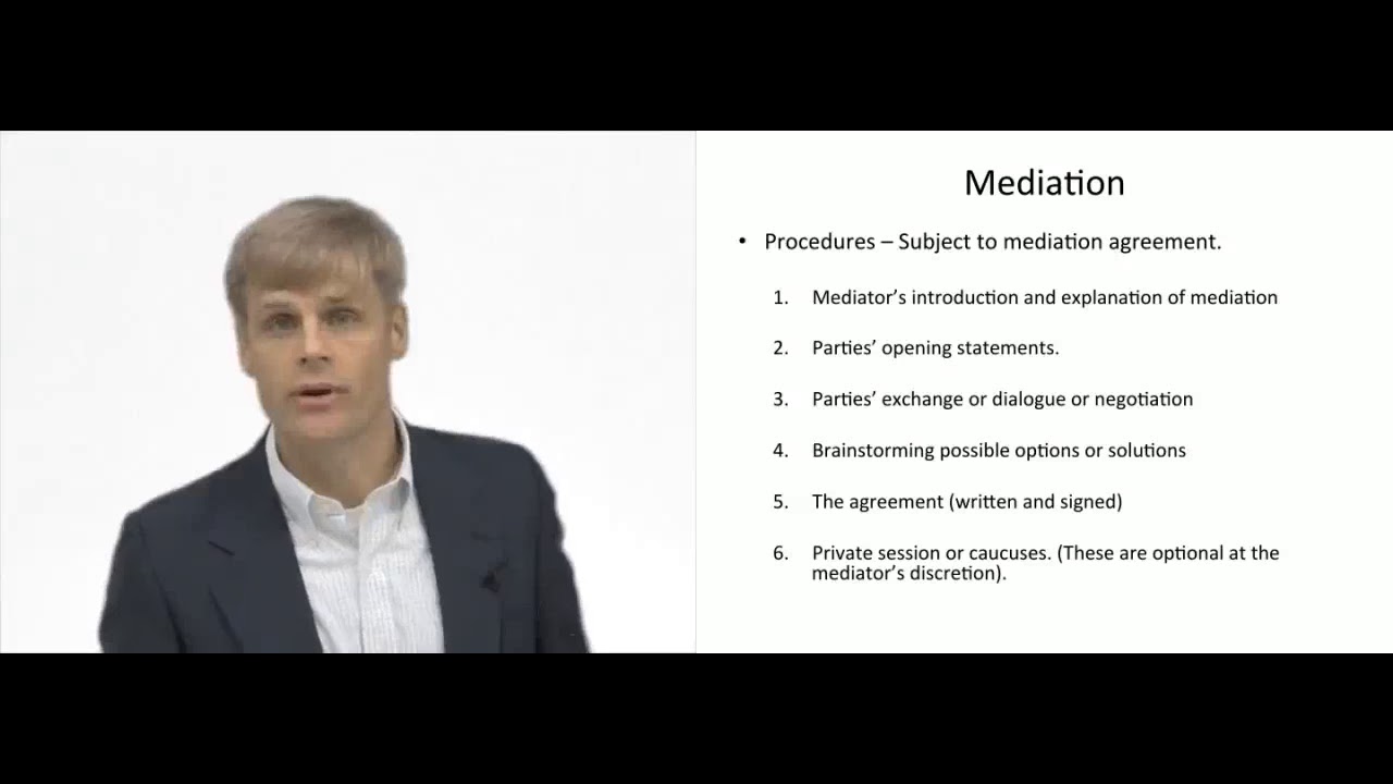 'Video thumbnail for Mediation Process'