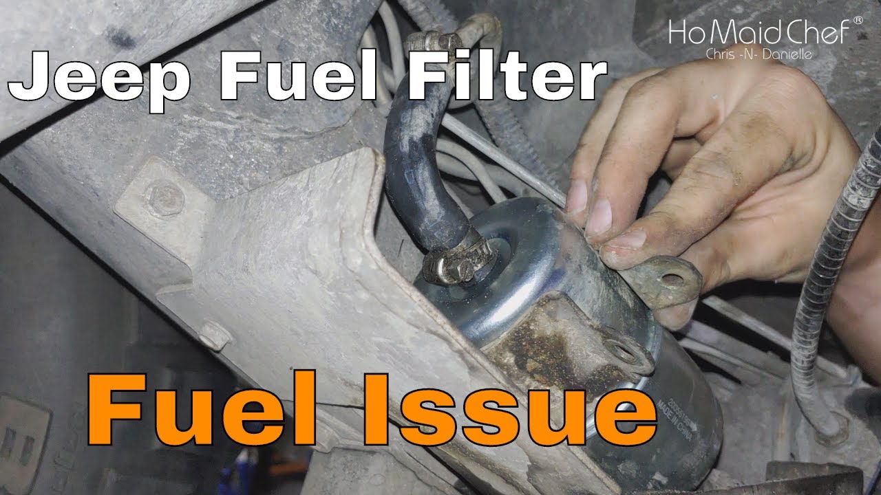 Video thumbnail for How To Replace Fuel Filter || Jeep Sputtering E08