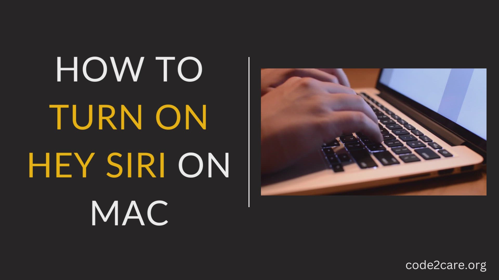 'Video thumbnail for How to turn on Hey Siri on Mac'