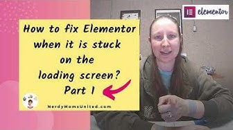 Video thumbnail for Elementor not loading error Part 1